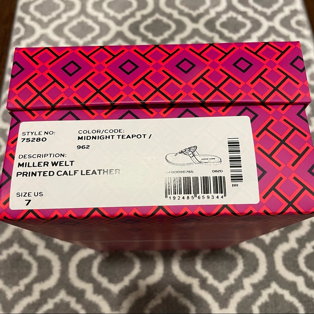 ☀️NWT☀️TORY BURCH Miller Sandals Teapot 7 - Picture 9 of 9